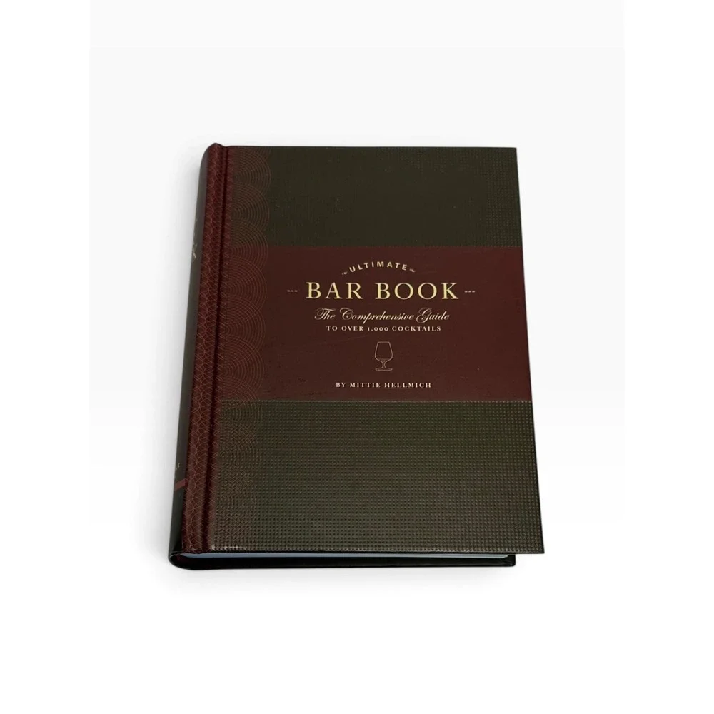 Chronicle Books Ultimate Bar Book Mittie Hellmich Burgundy Gold Bar